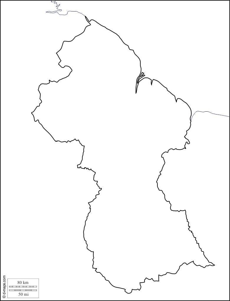 نقشه خالی از گویان